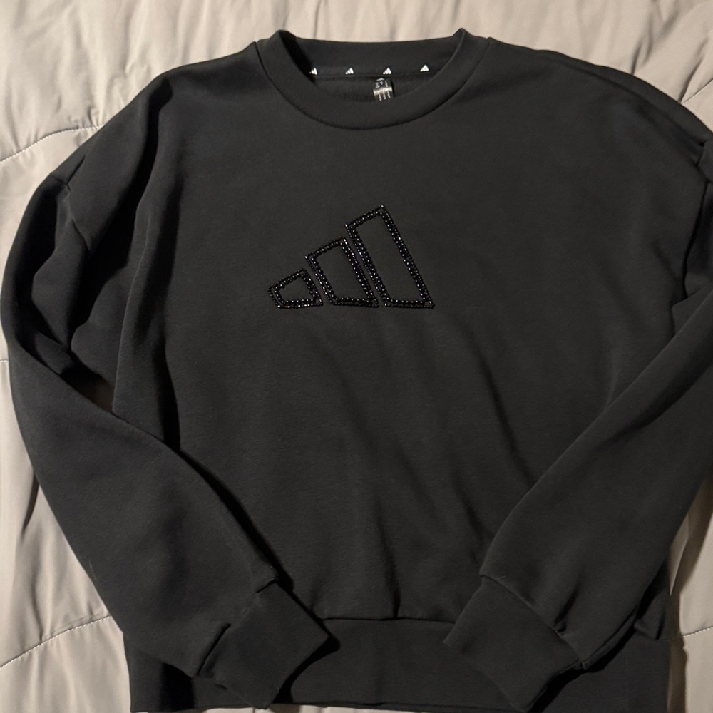 Adidas Black Crewneck Sweatshirt